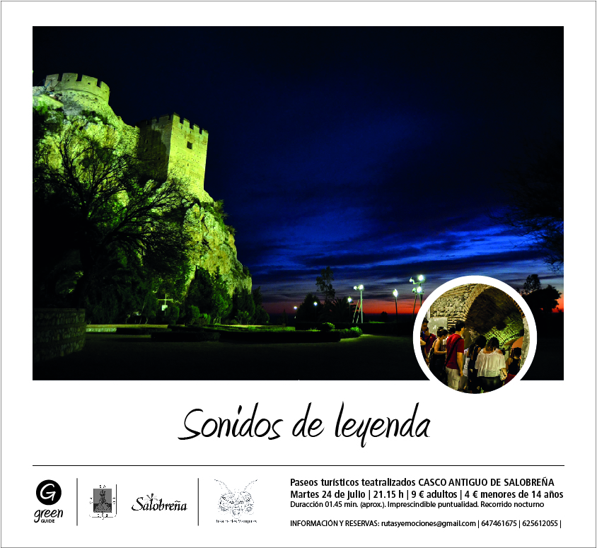 A travs del rea de Turismo de Salobrea comienzan  el prximo martes las rutas nocturnas Sonidos de Leyenda.